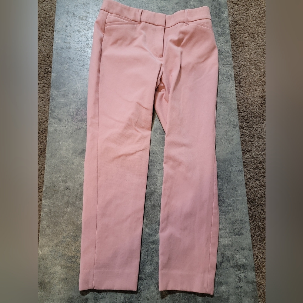 White House Black Market Pink Slim Ankle Pants